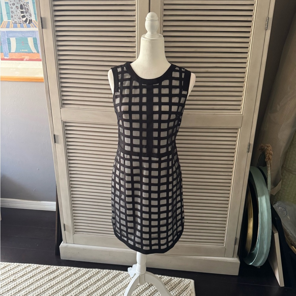 Black Dress sleeveless with black mesh